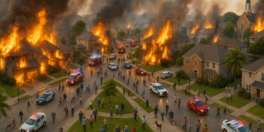 THE HOUSE IS ON FIRE